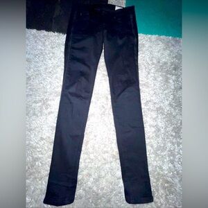 Rag & Bone Zipper Capri Jeans Women’s 25 Black Midnight Tuxedo Skinny